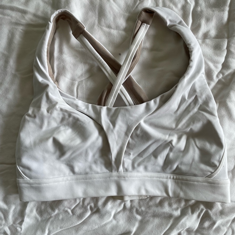 Lululemon White Sports Bra